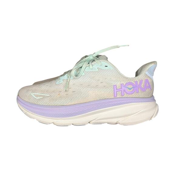 Hoka One One Shoes - Womens Hoka Clifton 9 Cushioned Running Shoes Size 8B
